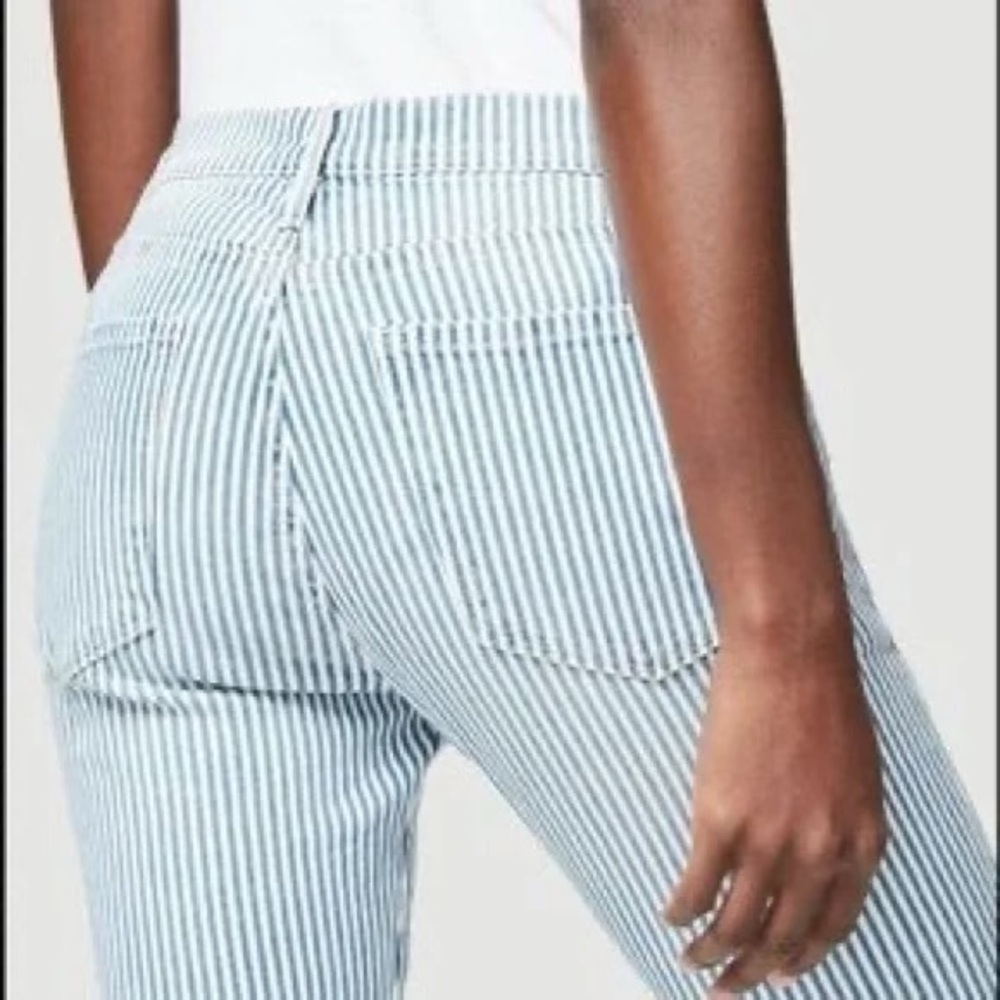 Pilcro Striped Blue and White Pants Mid Rise Skinny Size 27